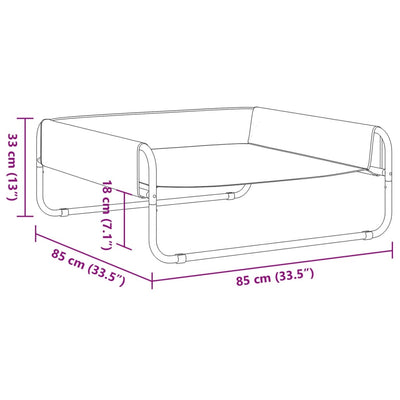 Antrasiitti korotettu koiransänky Cpnstantin (oxford kangas ja teräs)