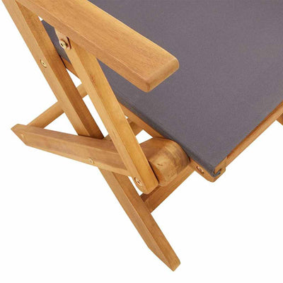 Antrasiitti puutarhatuolit Ocheselu (2 kpl akasiapuu ja kangas)