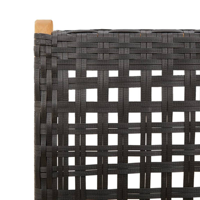 Musta puutarhatuolit Alenus (2 kpl akasiapuu ja polyrottinki)