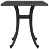 Musta puutarhapöytä Felotica 53x53x53cm (valualumiini)