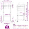 TV-seinäkiinnike 32"-90" ruuduille Max VESA 800x600 mm 100 kg