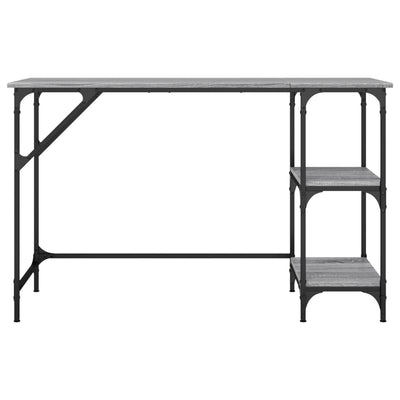 Työpöytä harmaa Sonoma 120x50x75 cm metalli ja tekninen puu