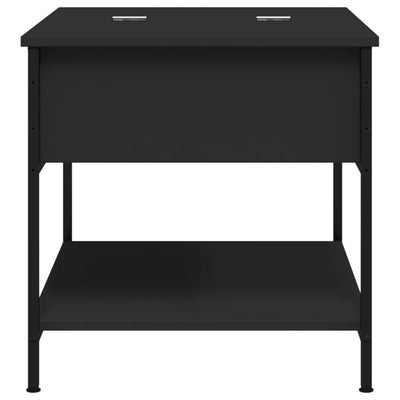 Sohvapöytä musta 70x50x50 cm tekninen puu ja metalli