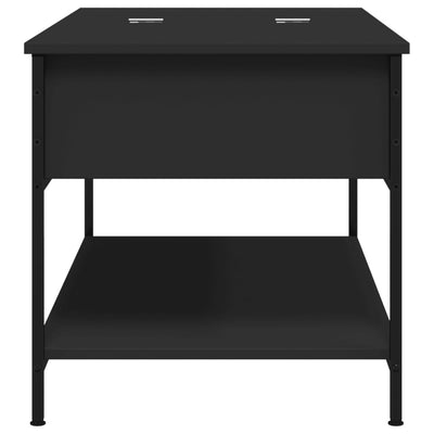 Sohvapöytä musta 100x50x50 cm tekninen puu ja metalli