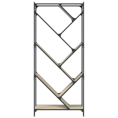 Sonoma tammi kirjahylly Avrinte 79x30x180cm (puinen ja metalli)