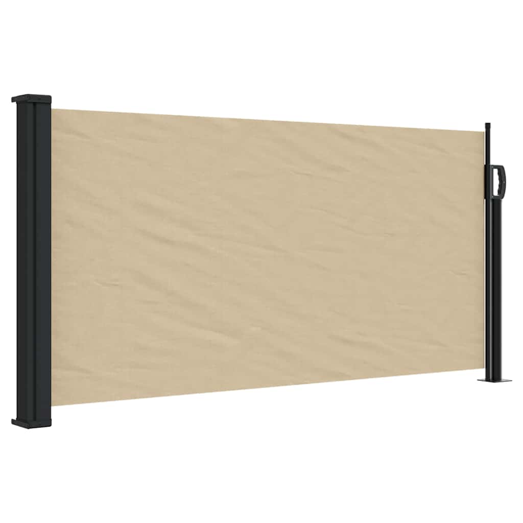 Sisäänvedettävä sivumarkiisi beige 100x300 cm