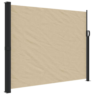 Sisäänvedettävä sivumarkiisi beige 170x300 cm