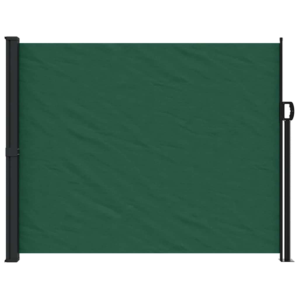 Tummanvihreä sisäänvedettävä sivumarkiisi Paraschita 170x300cm