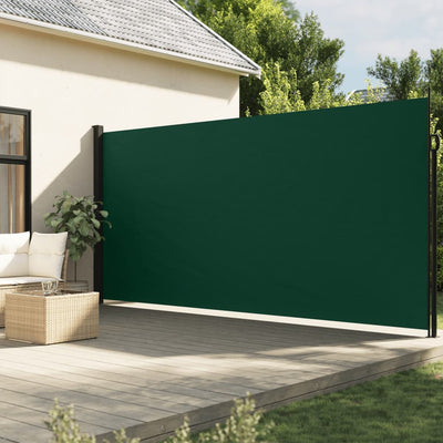 Sisäänvedettävä sivumarkiisi tummanvihreä 200x300 cm