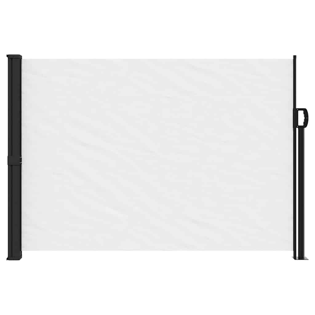 Valkoinen sisäänvedettävä sivumarkiisi Paraschita 140x500cm