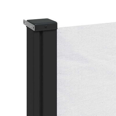 Valkoinen sisäänvedettävä sivumarkiisi Paraschita 180x600cm