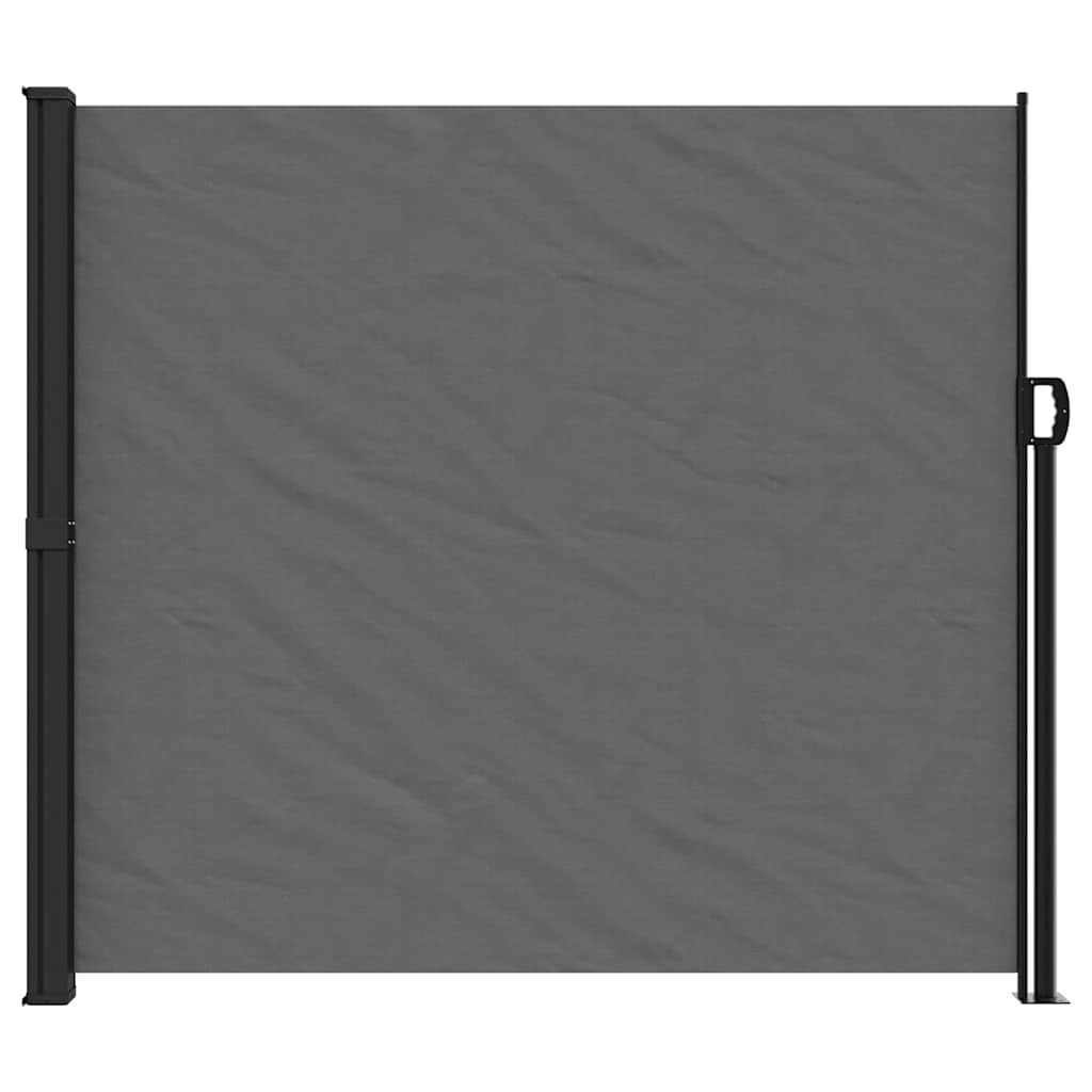 Antrasiitti sisäänvedettävä sivumarkiisi Paraschita 180x600cm