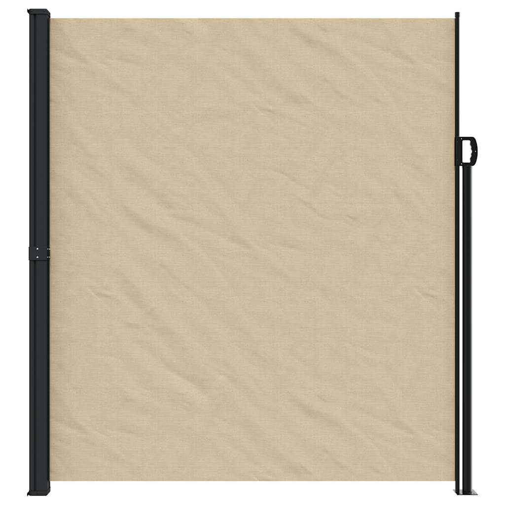 Sisäänvedettävä sivumarkiisi beige 220x600 cm