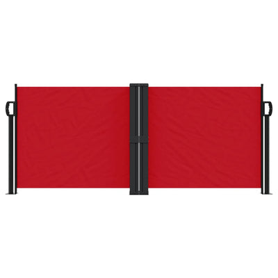 Punainen sisäänvedettävä sivumarkiisi Ulmu 100x600cm