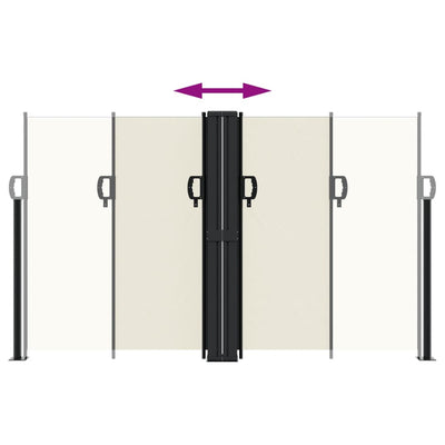 Kerma sisäänvedettävä sivumarkiisi Ulmu 140x600cm