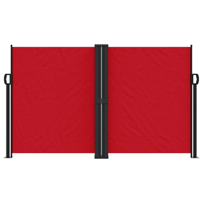 Punainen sisäänvedettävä sivumarkiisi Ulmu 140x600cm