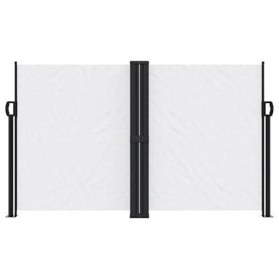 Valkoinen sisäänvedettävä sivumarkiisi Ulmu 140x600cm