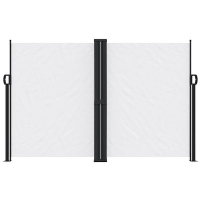 Valkoinen sisäänvedettävä sivumarkiisi Ulmu 160x600cm