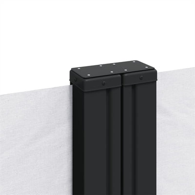 Valkoinen sisäänvedettävä sivumarkiisi Ulmu 160x600cm