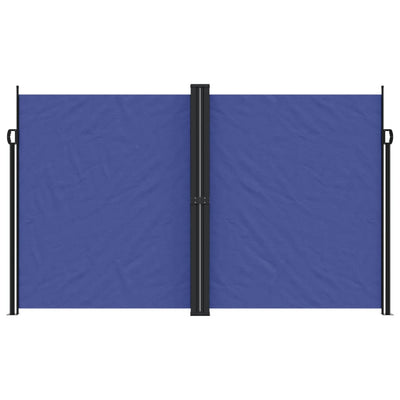 Sininen sisäänvedettävä sivumarkiisi Ulmu 200x600cm