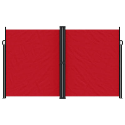 Punainen sisäänvedettävä sivumarkiisi Ulmu 200x600cm