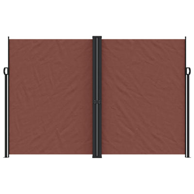 Ruskea sisäänvedettävä sivumarkiisi Ulmu 220x600cm