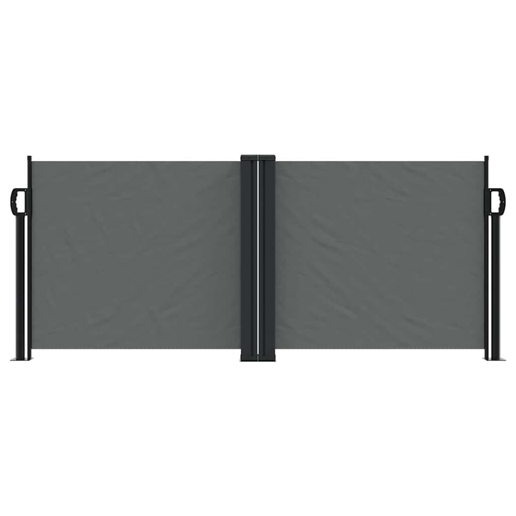 Sisäänvedettävä sivumarkiisi 100x1000 cm antrasiitti
