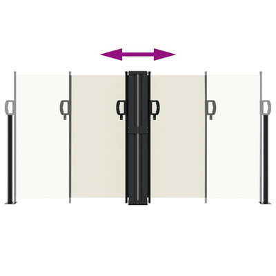 Kerma sisäänvedettävä sivumarkiisi Ulmu 120x1000cm