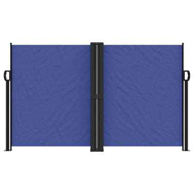 Sininen sisäänvedettävä sivumarkiisi Ulmu 140x1000cm