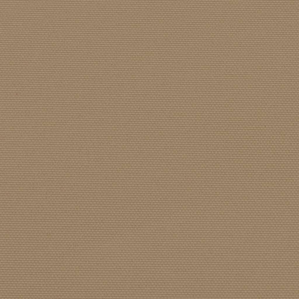 Ruskeanharmaa sisäänvedettävä sivumarkiisi Ulmu 140x1000cm