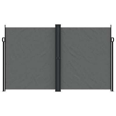 Antrasiitti sisäänvedettävä sivumarkiisi Ulmu 200x1000cm