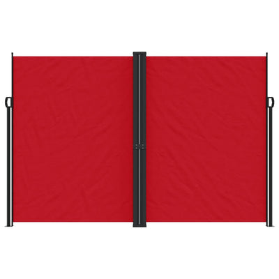 Punainen sisäänvedettävä sivumarkiisi Ulmu 220x1000cm