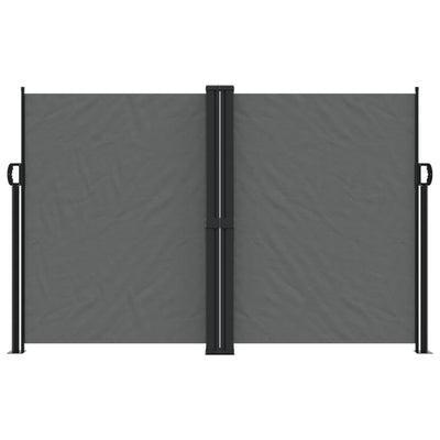 Antrasiitti sisäänvedettävä sivumarkiisi Ulmu 160x1200cm