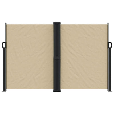 Sisäänvedettävä sivumarkiisi beige 160x1200 cm