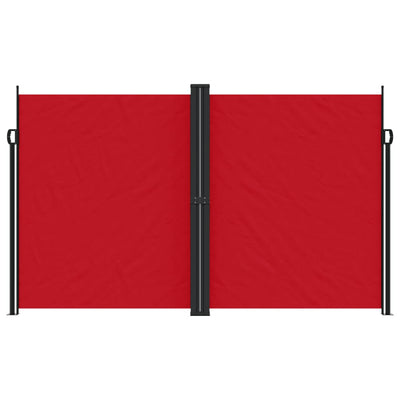 Punainen sisäänvedettävä sivumarkiisi Ulmu 200x600cm