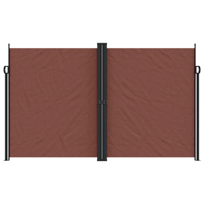 Ruskea sisäänvedettävä sivumarkiisi Ulmu 200x600cm