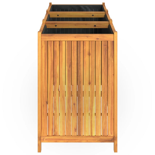 Ulkokukkalaatikko vuorella Onisian 150x50x75cm (akasiapuu)