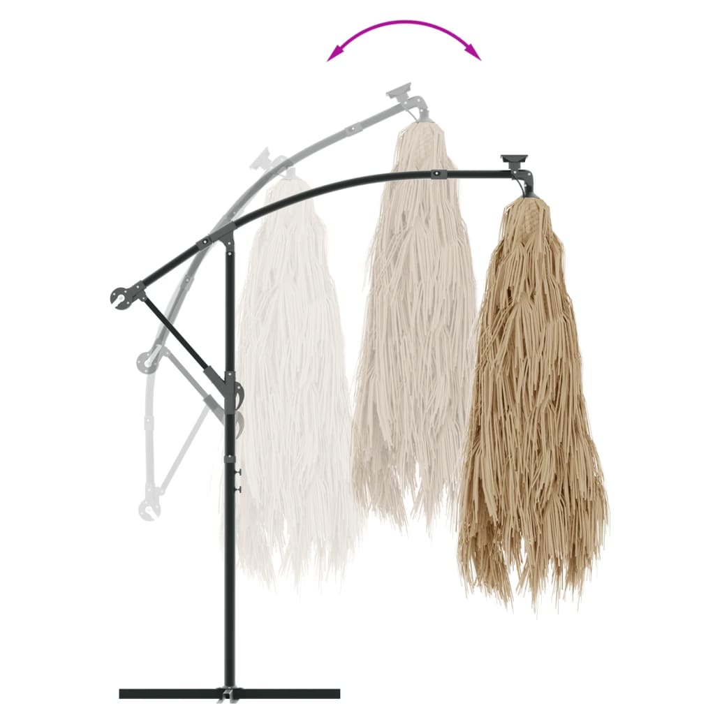Puutarhavarjo terästanko ruskea 290x290x238 cm