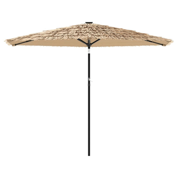Ruskea puutarhavarjo led-valot ja terästanko Iromel 288x288x225cm