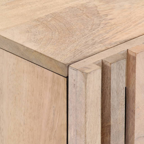 Valkaistu yöpöydät Otis 40x33x46cm (2 kpl, täysi, mangopuu)