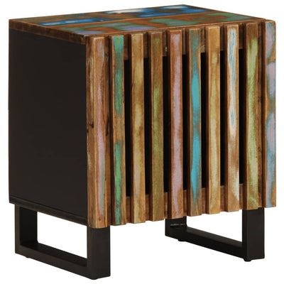 Yöpöydät 2 kpl 40x33x46 cm kierrätetty täyspuu