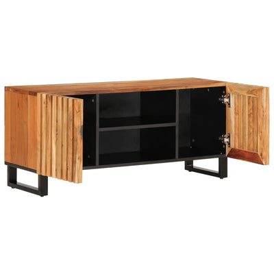 TV-taso 105x34x46 cm täysi akaasiapuu