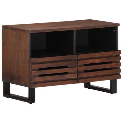 TV-taso ruskea 70x34x46 cm täysi mangopuu