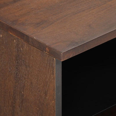 TV-taso ruskea 70x34x46 cm täysi mangopuu