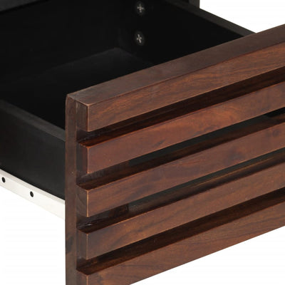 TV-taso ruskea 70x34x46 cm täysi mangopuu