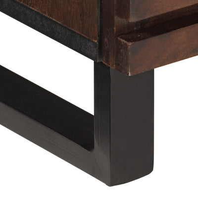 TV-taso ruskea 70x34x46 cm täysi mangopuu