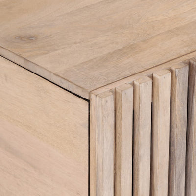 Valkoinen sohvapöytä Wiliam 80x51x40cm (mangopuu)