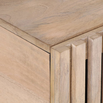 Valkoinen sohvapöytä Ogrezeanu 80x51x40cm (mangopuu)