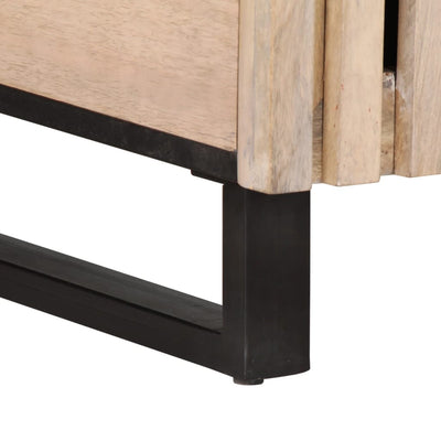 Valkoinen sohvapöytä Ogrezeanu 80x51x40cm (mangopuu)