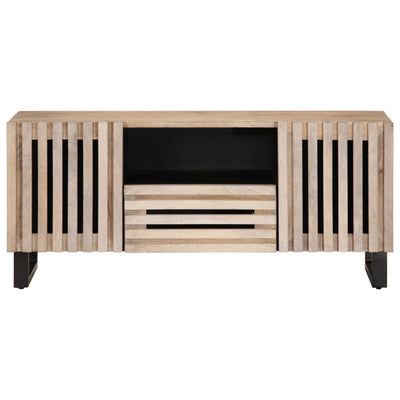 TV-taso 100x34x46 cm täysi mangopuu